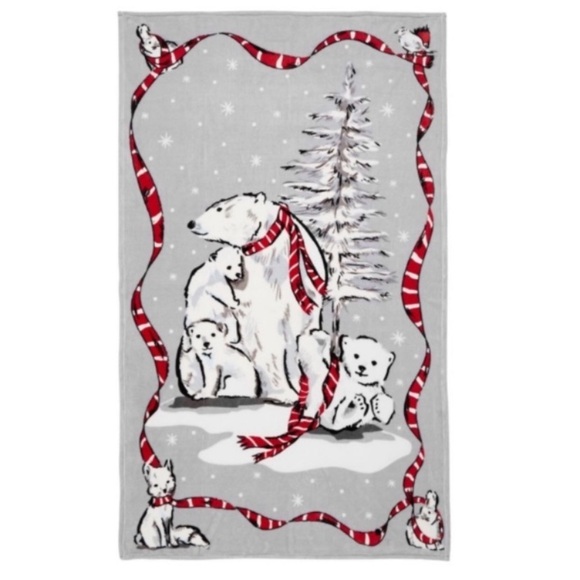 Vera Bradley Beary Merry cozy life blanket - Picture 1 of 7